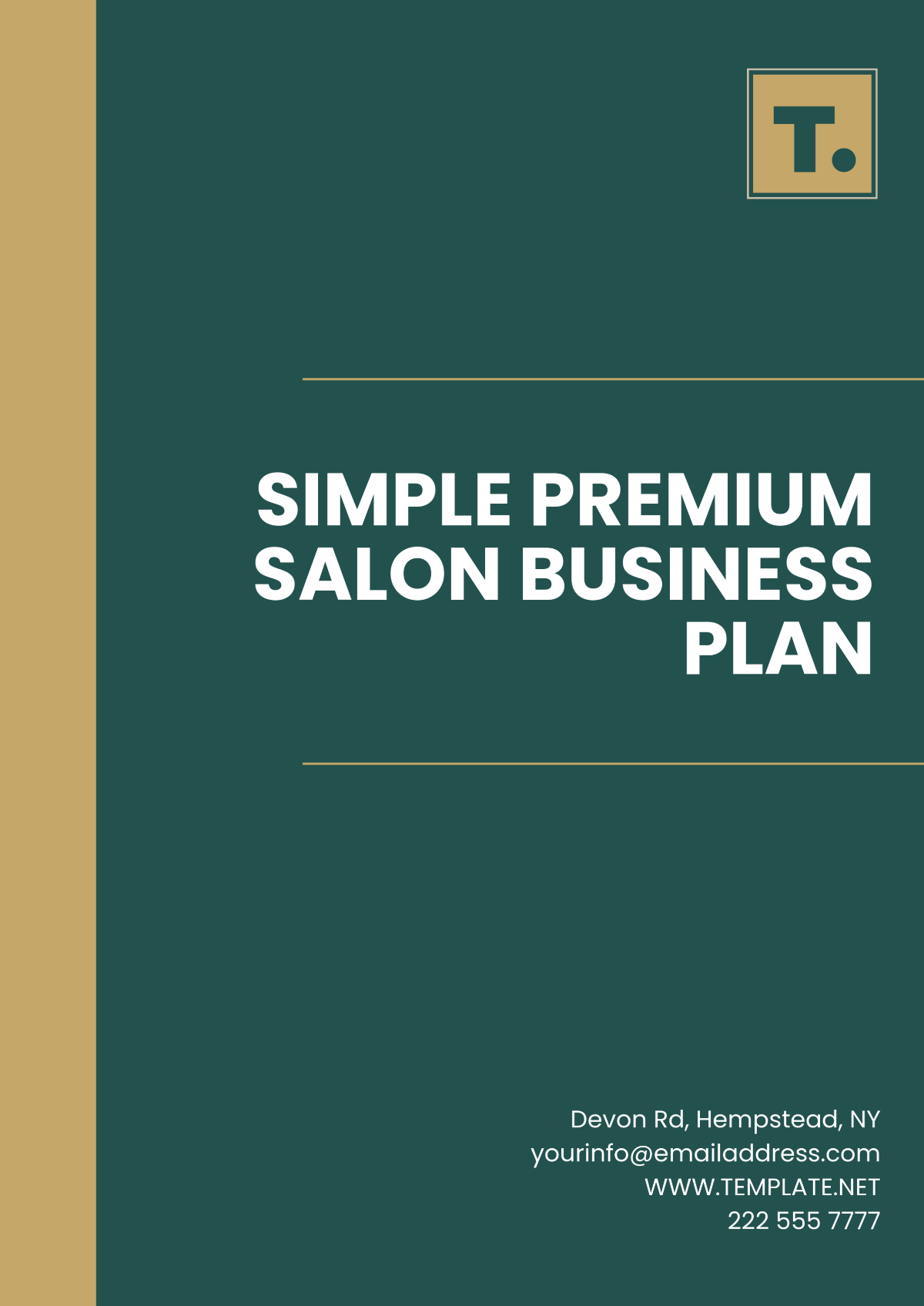 Free Simple Premium Salon Business Plan Template