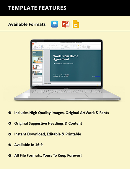 Free Simple Work From Home Presentation Template to Edit Online Free Simple Work From Home Presentation Template to Edit Online