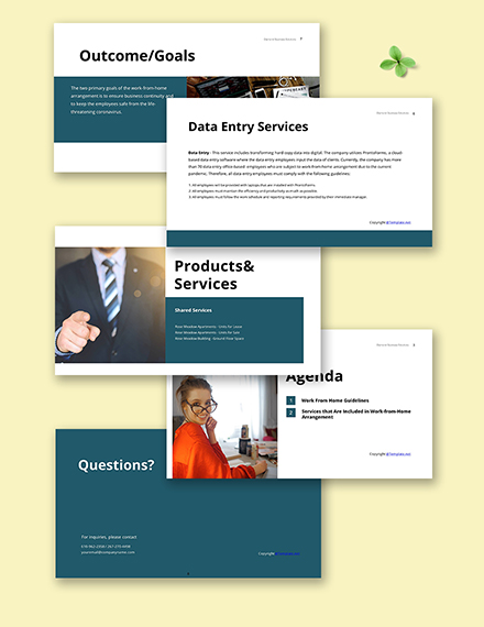 Free Simple Work From Home Presentation Template to Edit Online Free Simple Work From Home Presentation Template to Edit Online