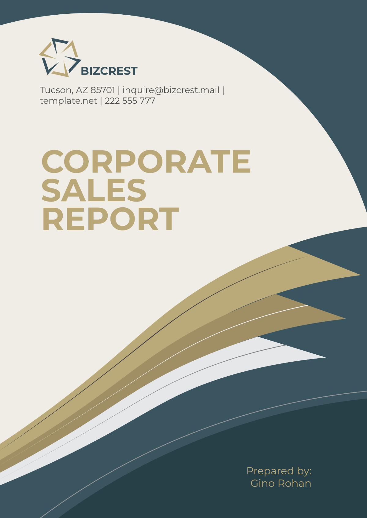 Corporate Sales Report Template - Edit Online & Download