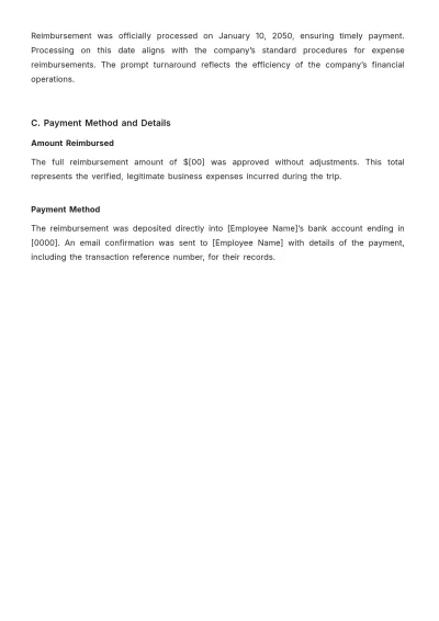Free Corporate Expense Report Template to Edit Online