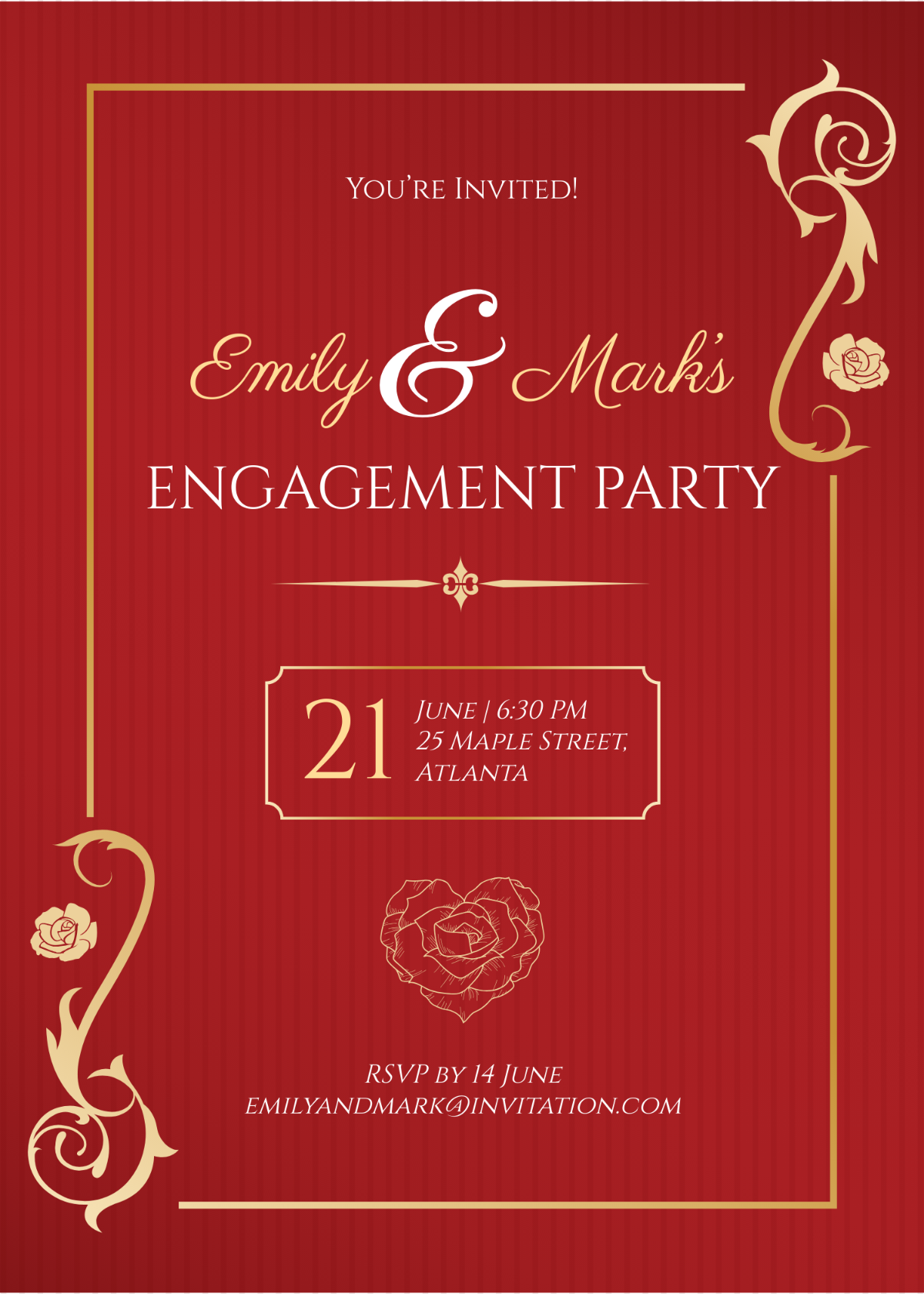 Free Sample Elegant Invitation Template