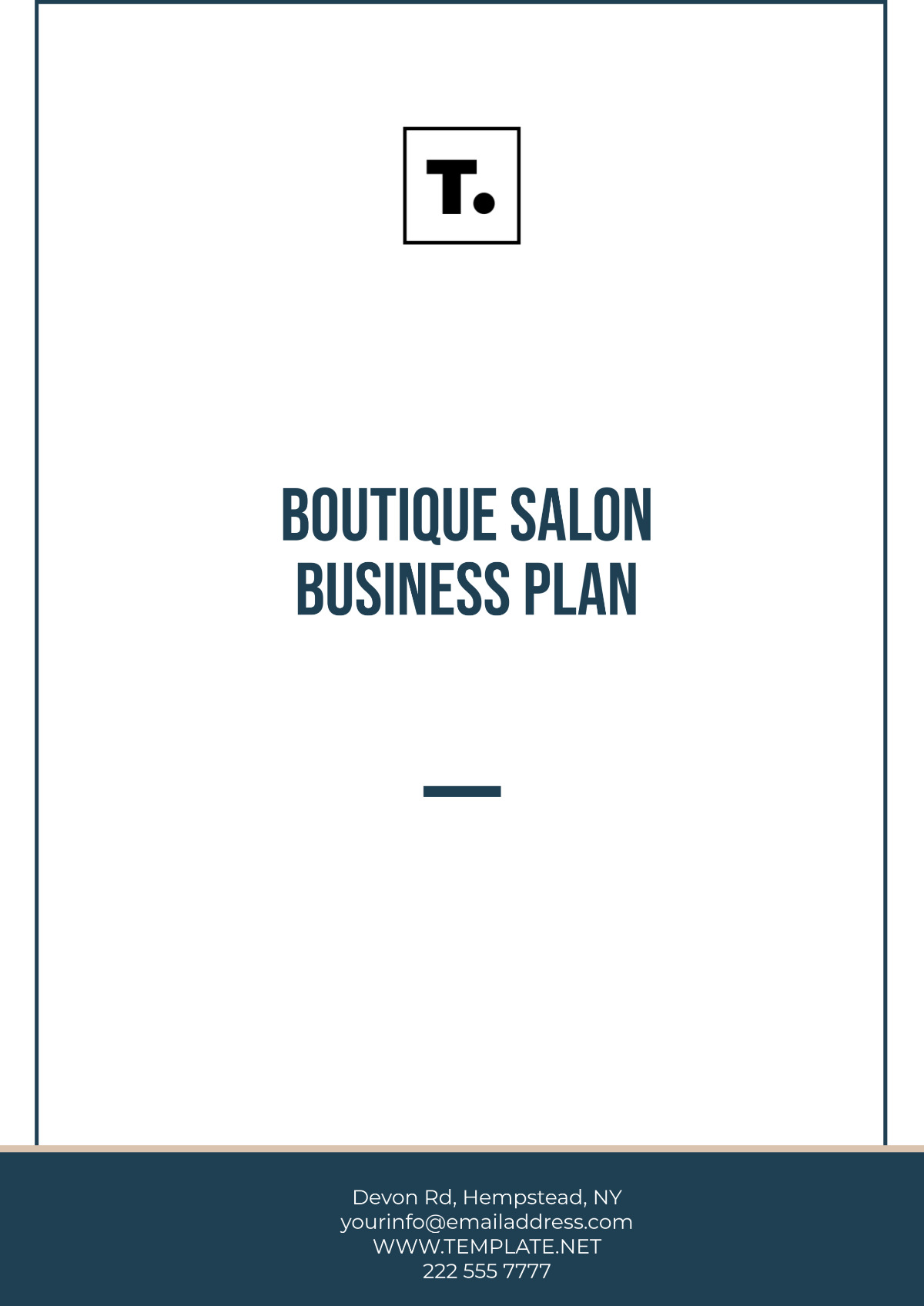 Free Boutique Salon Business Plan Template