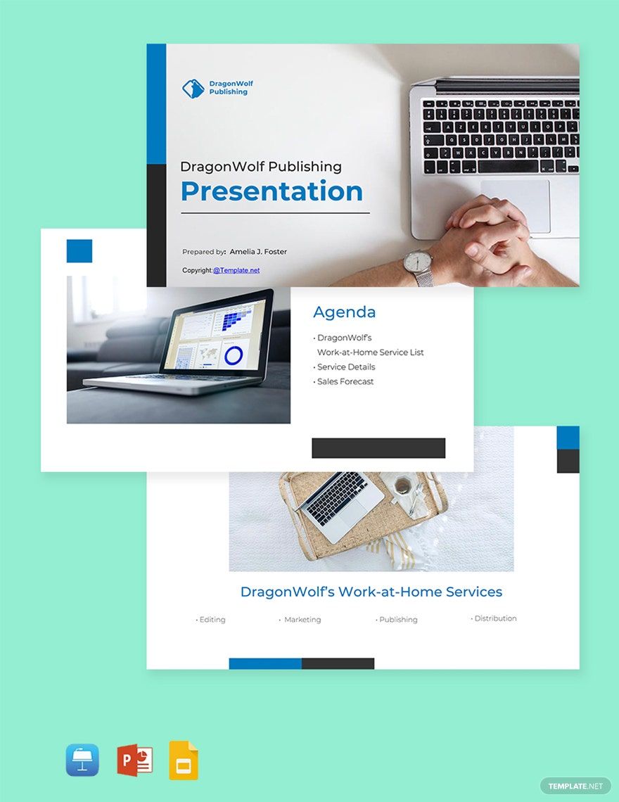 Work At Home Presentation Template
