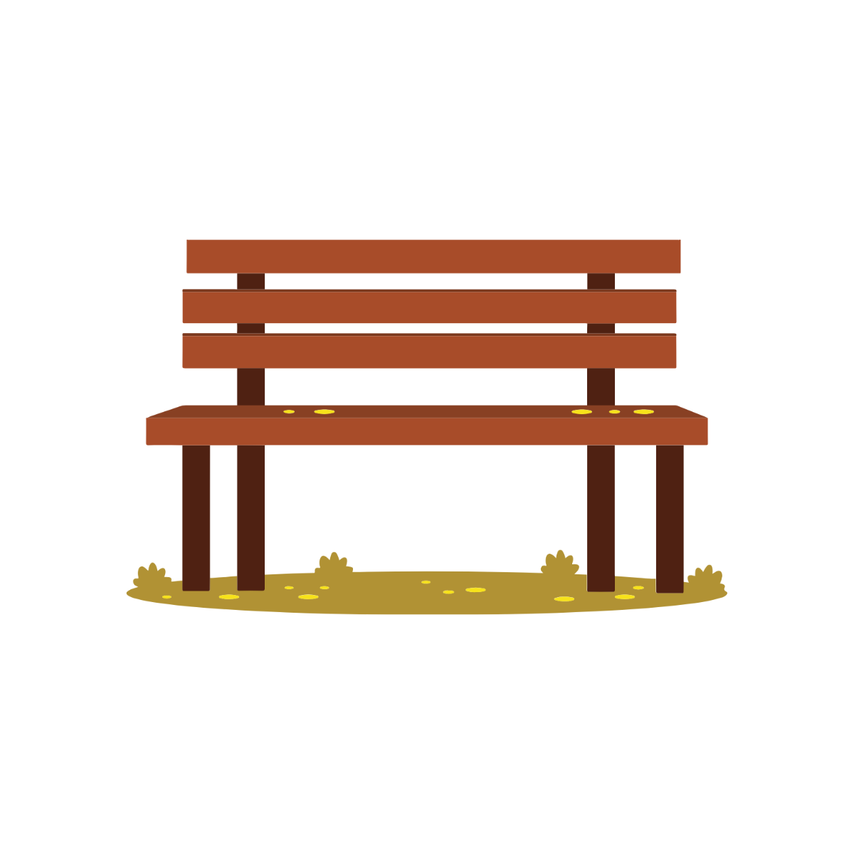 Free Park Bench Clipart to Edit Online