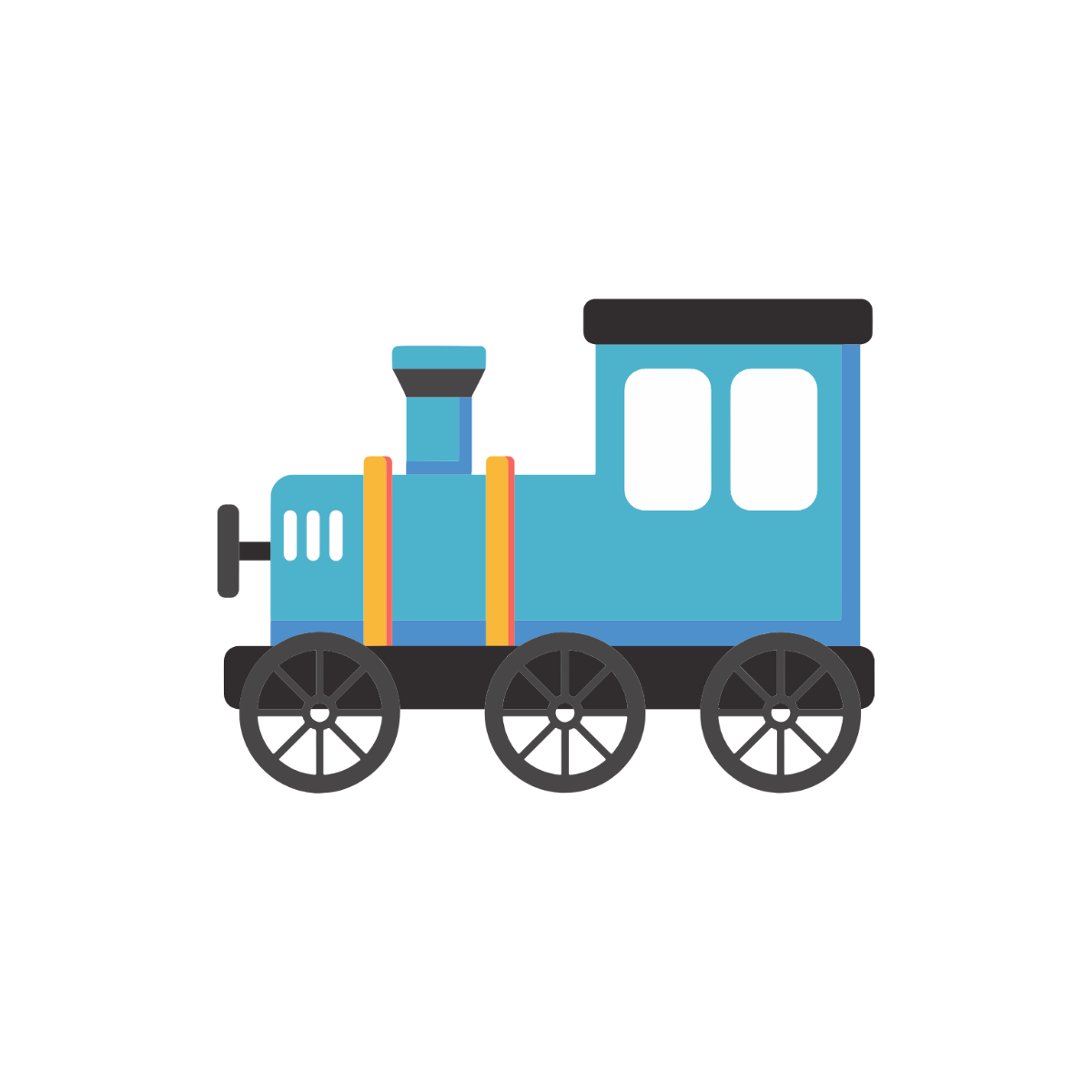 Free Train Engine Clipart Template