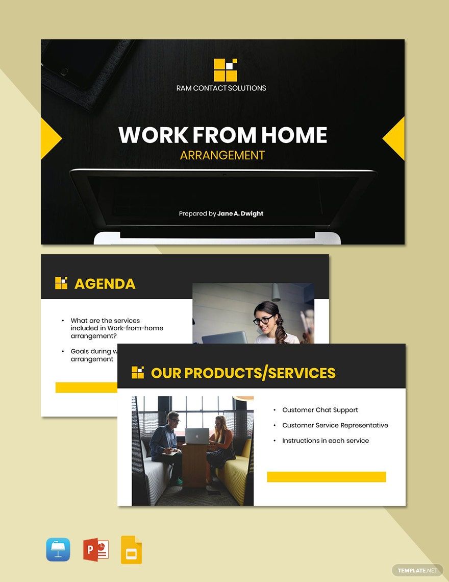 Working from Home Presentation Template