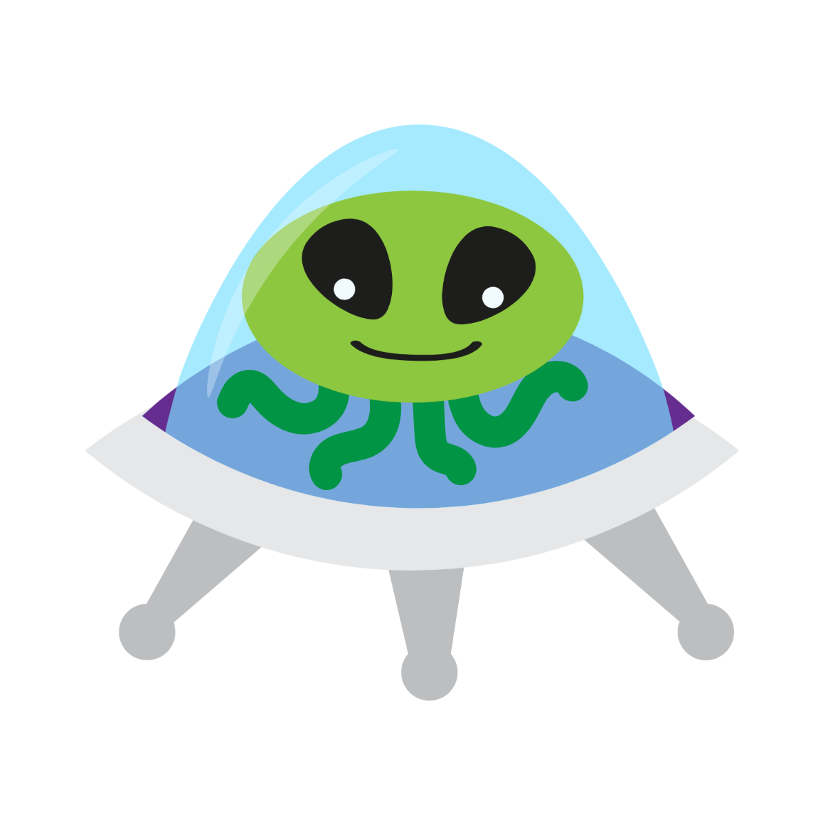 Free Colorful Alien Clipart Template