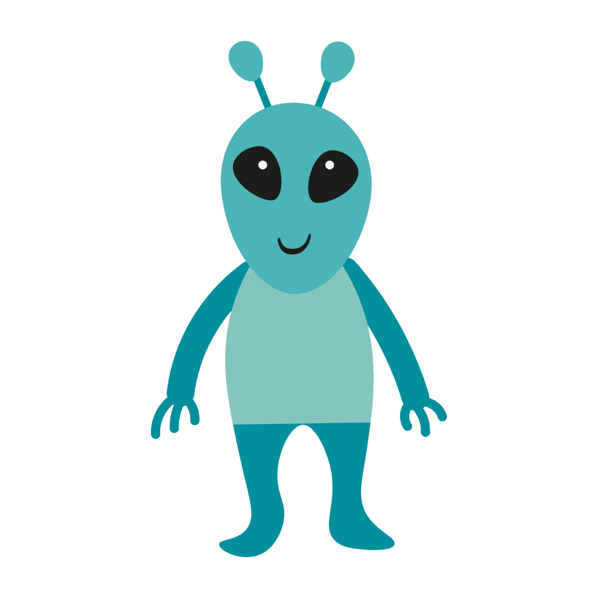 Free Transparent Alien Clipart Template