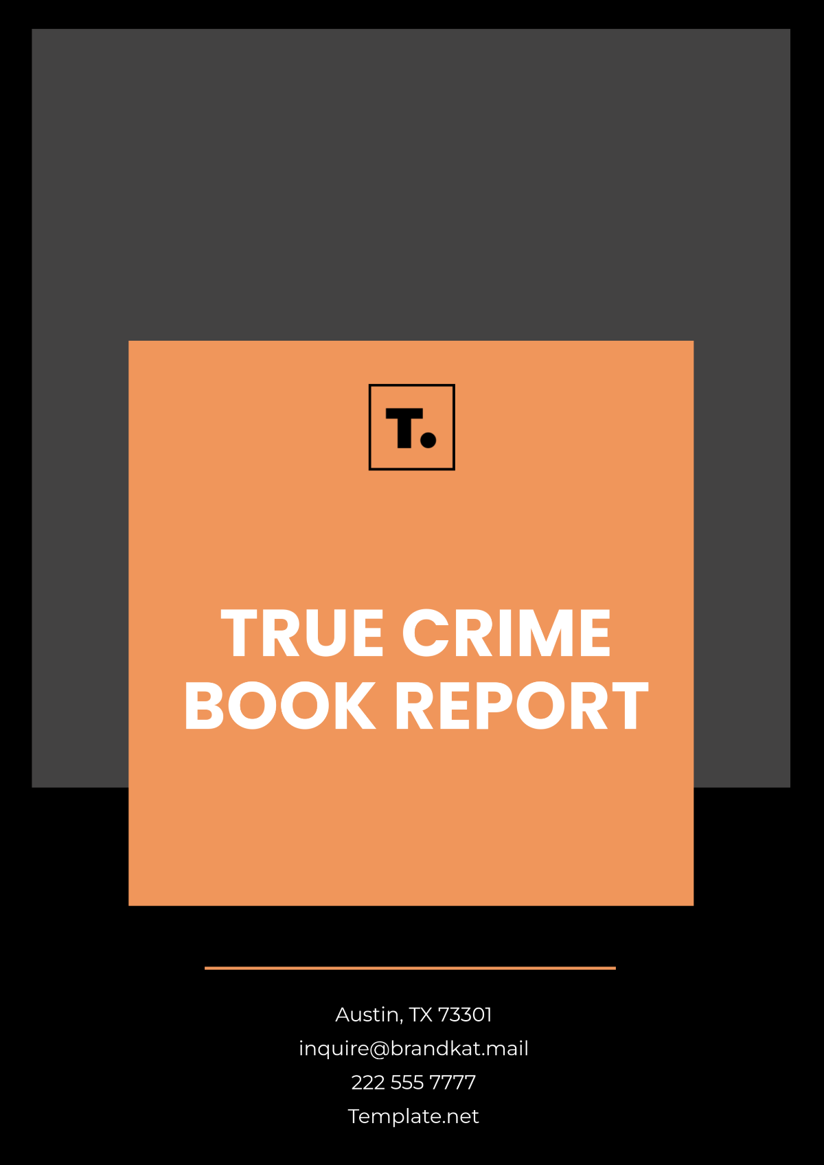 True Crime Book Report Template - Edit Online & Download