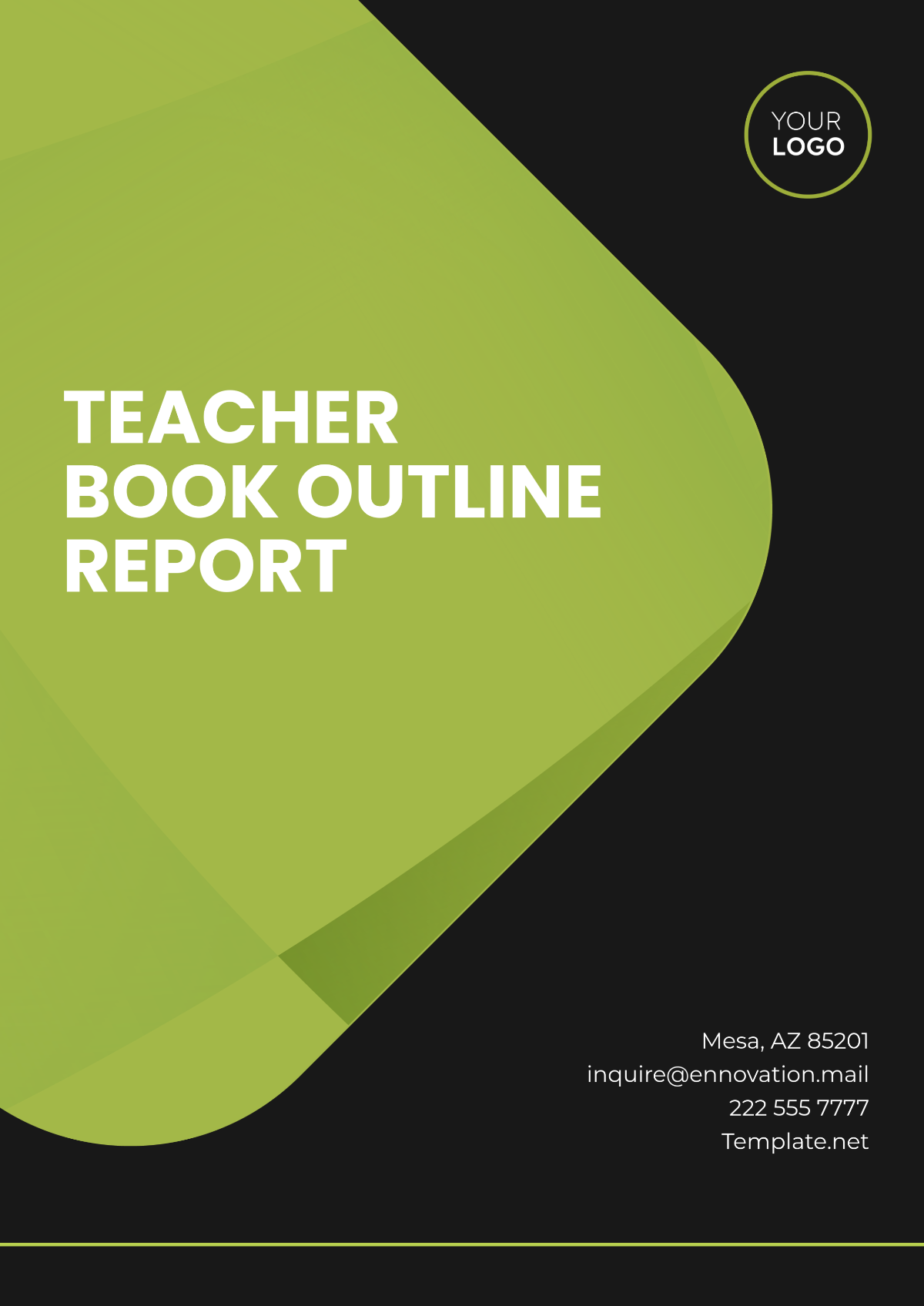 Teacher Book Outline Report Template - Edit Online & Download