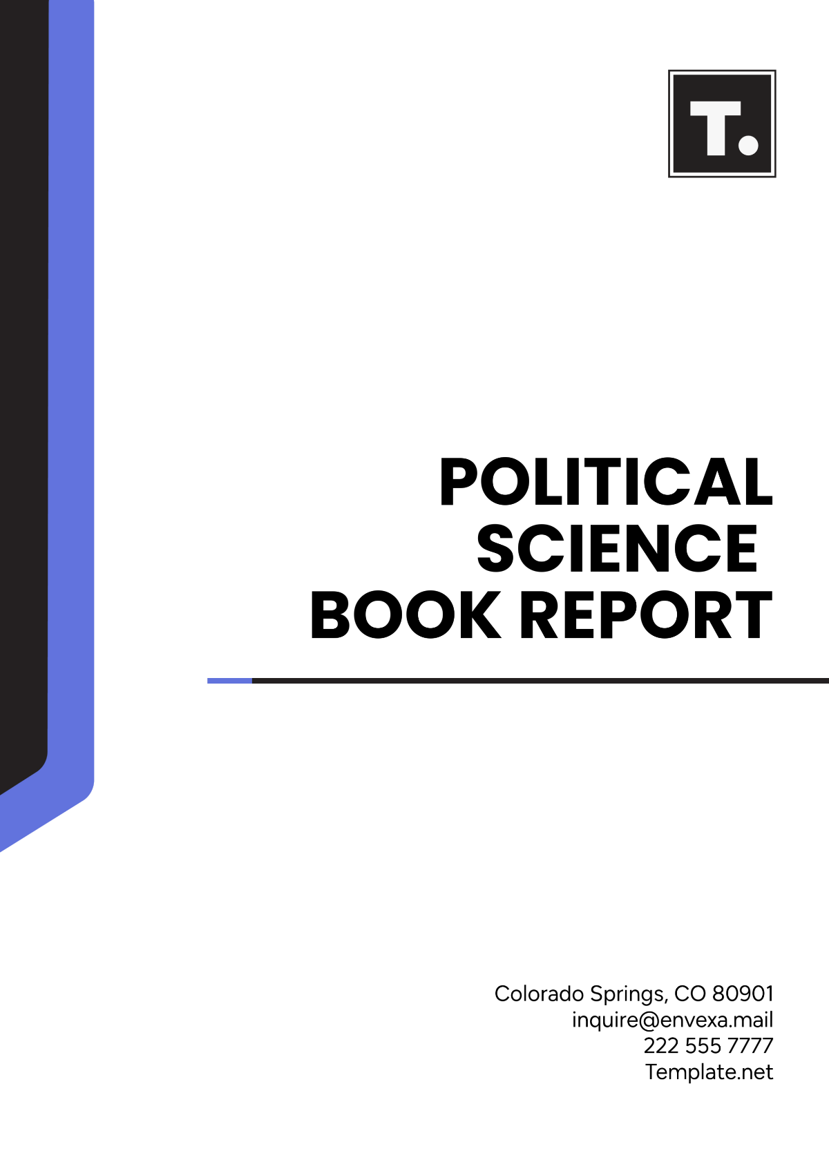 Political Science Book Report Template - Edit Online & Download