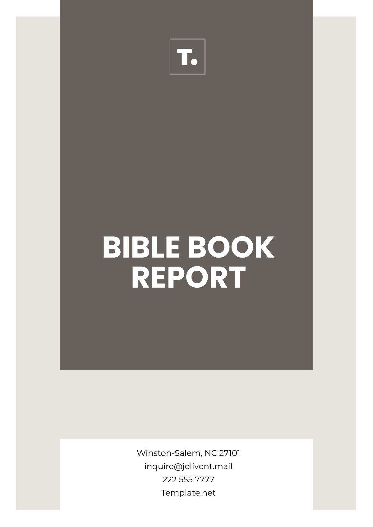 Bible Book Report Template - Edit Online & Download