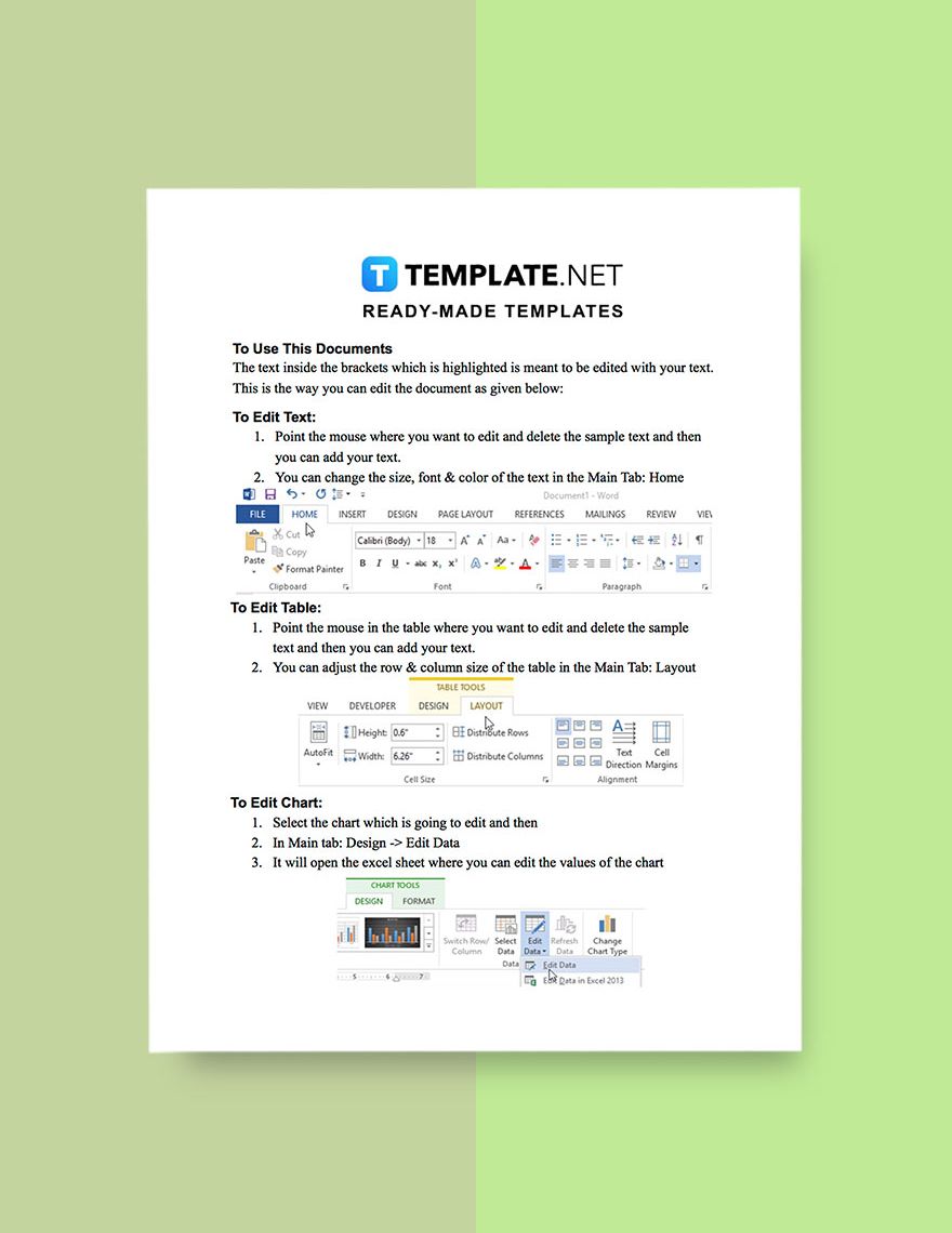 Simple Work Report Template