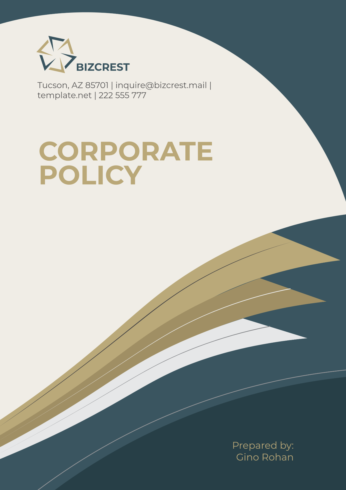 Free Corporate Policy Template