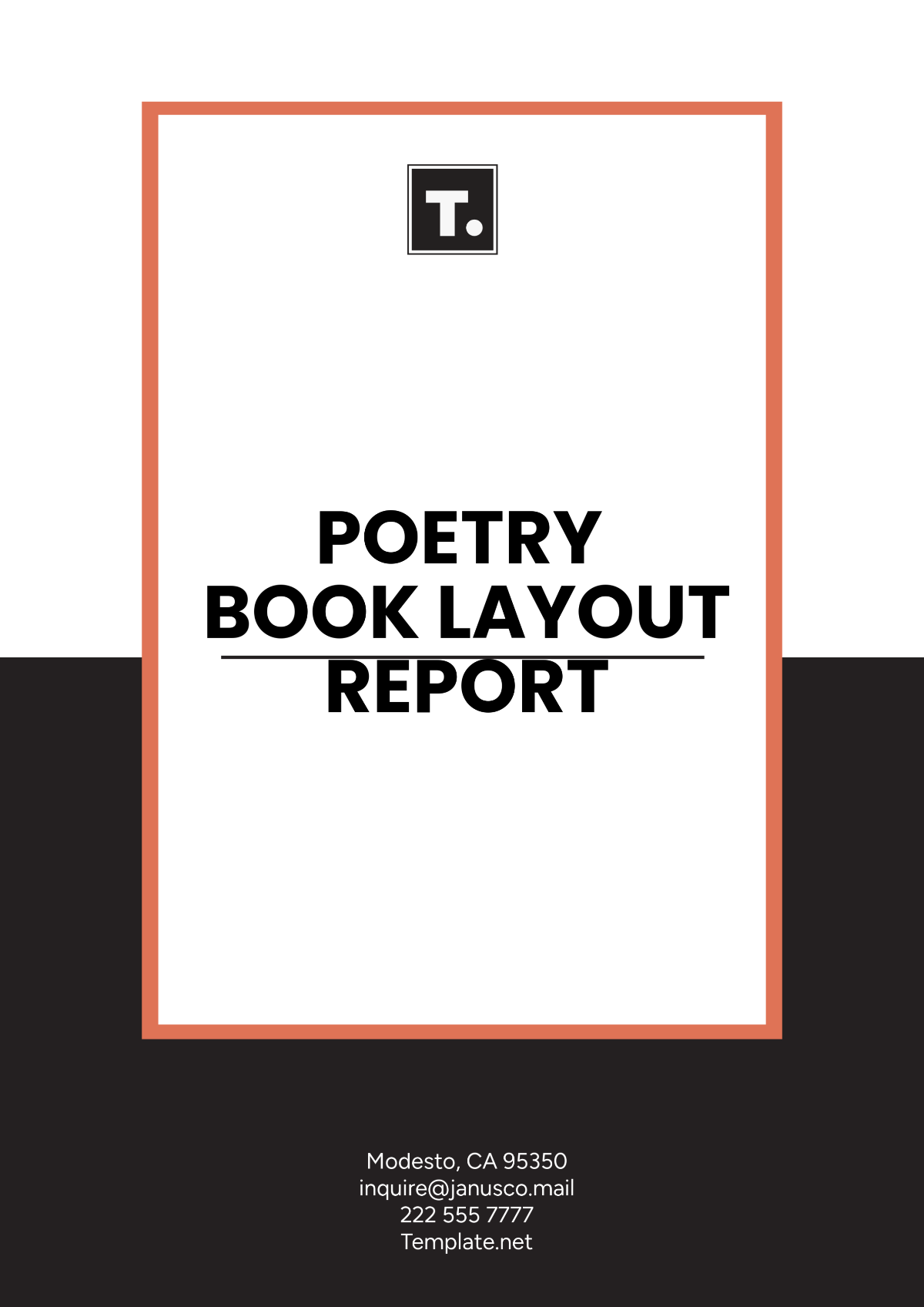 Poetry Book Layout Report Template - Edit Online & Download