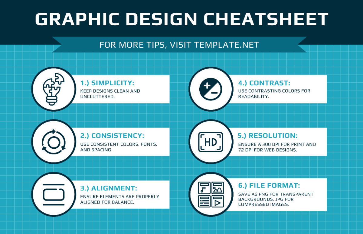 Free Graphic Design Cheatsheet Template