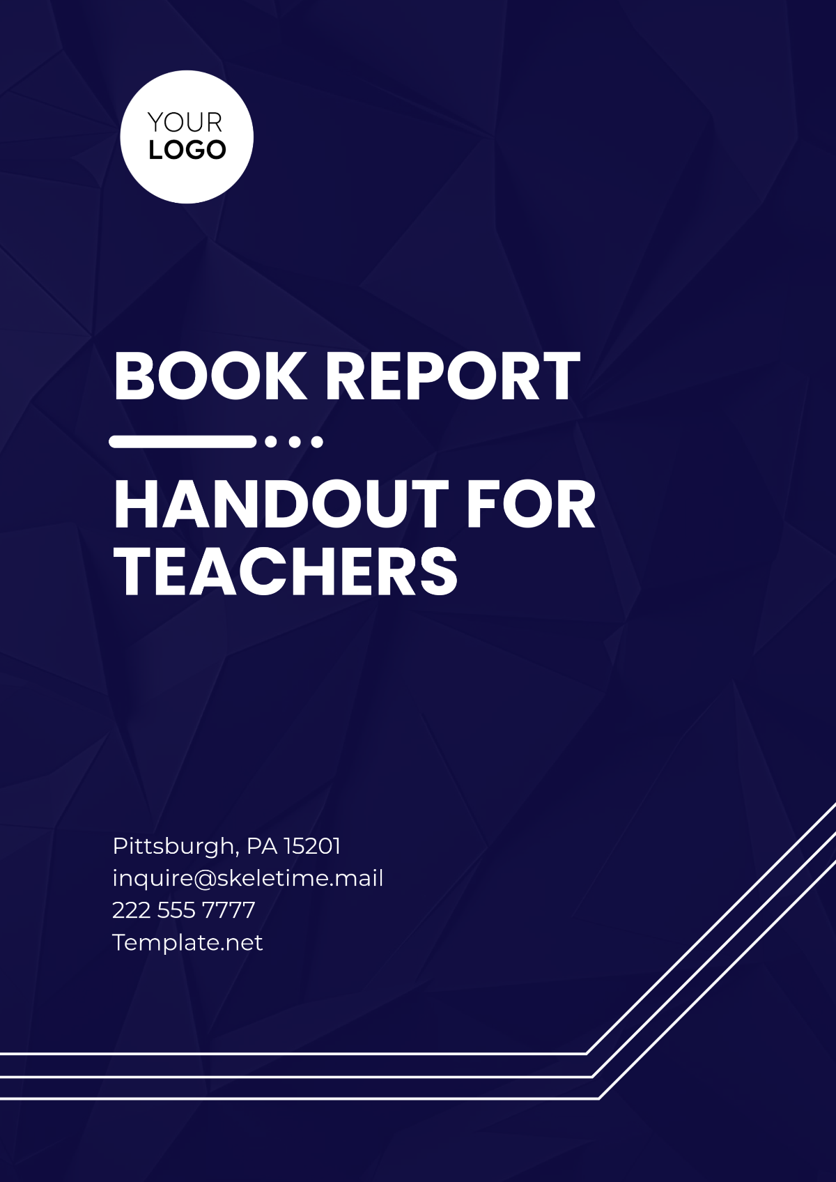 Book Report Handout for Teachers Template - Edit Online & Download