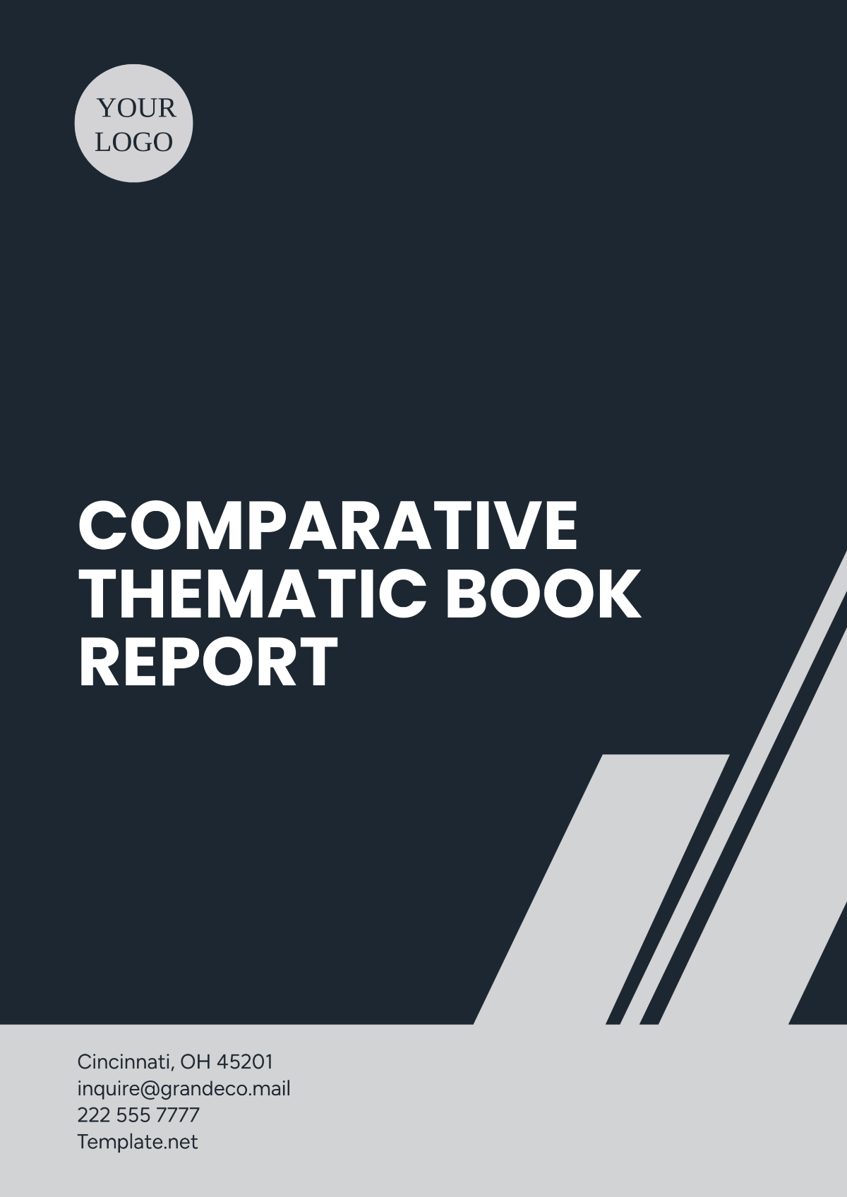 Free Comparative Thematic Book Report Template