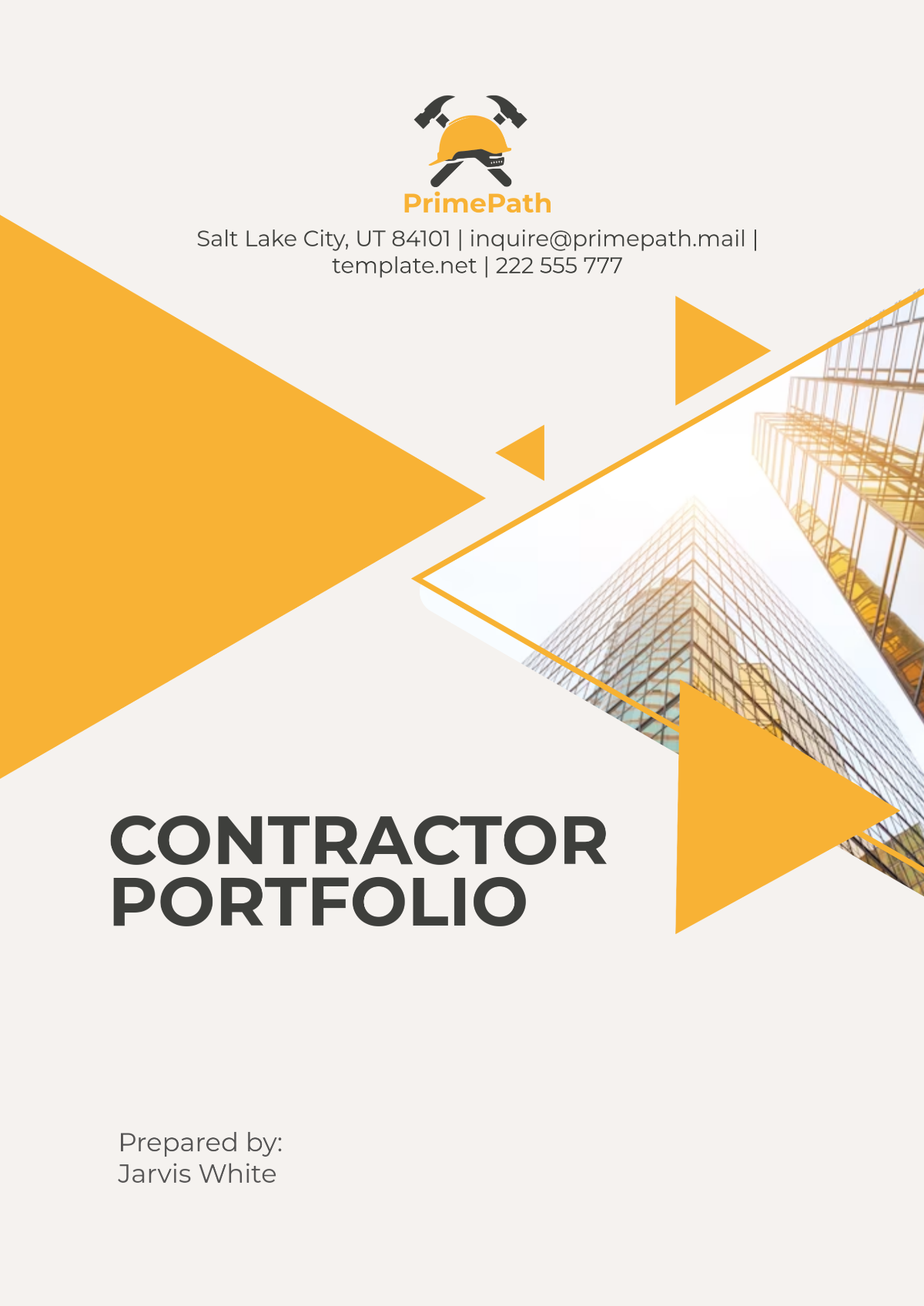 Free Contractor Portfolio Template