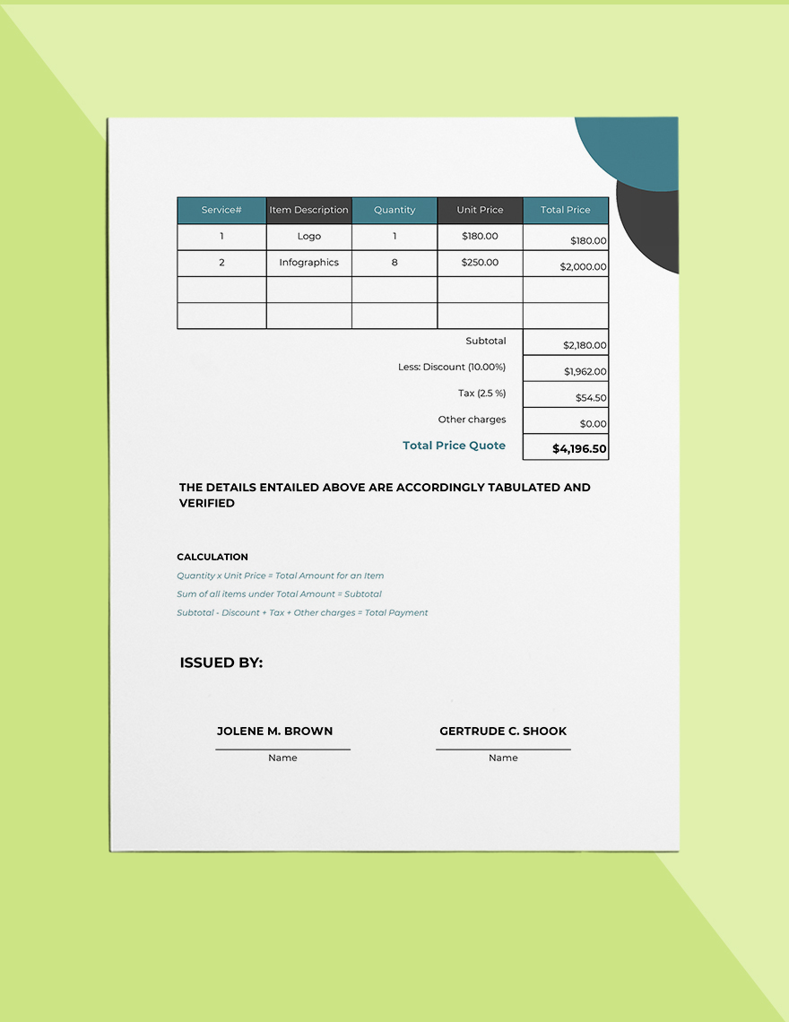 SelfEmployed Invoice Template Google Docs, Google Sheets, Excel