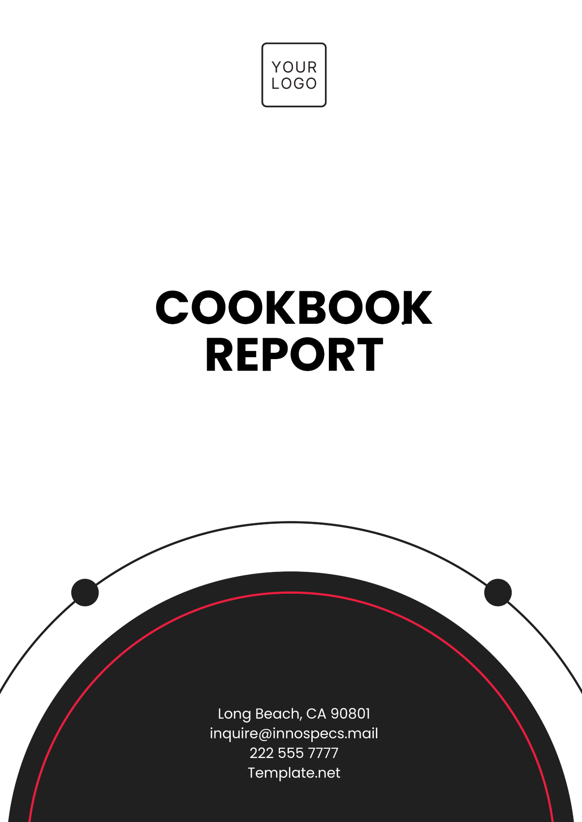 Free Cookbook Report Template