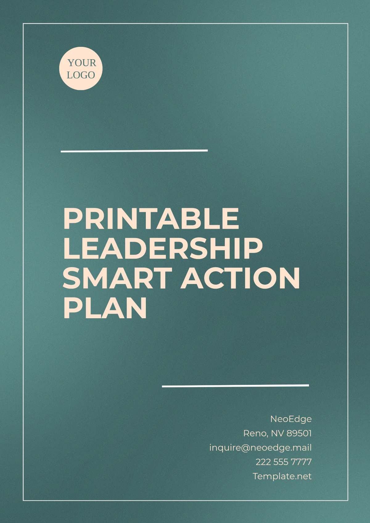 Free Printable Leadership  Smart  Action Plan Template