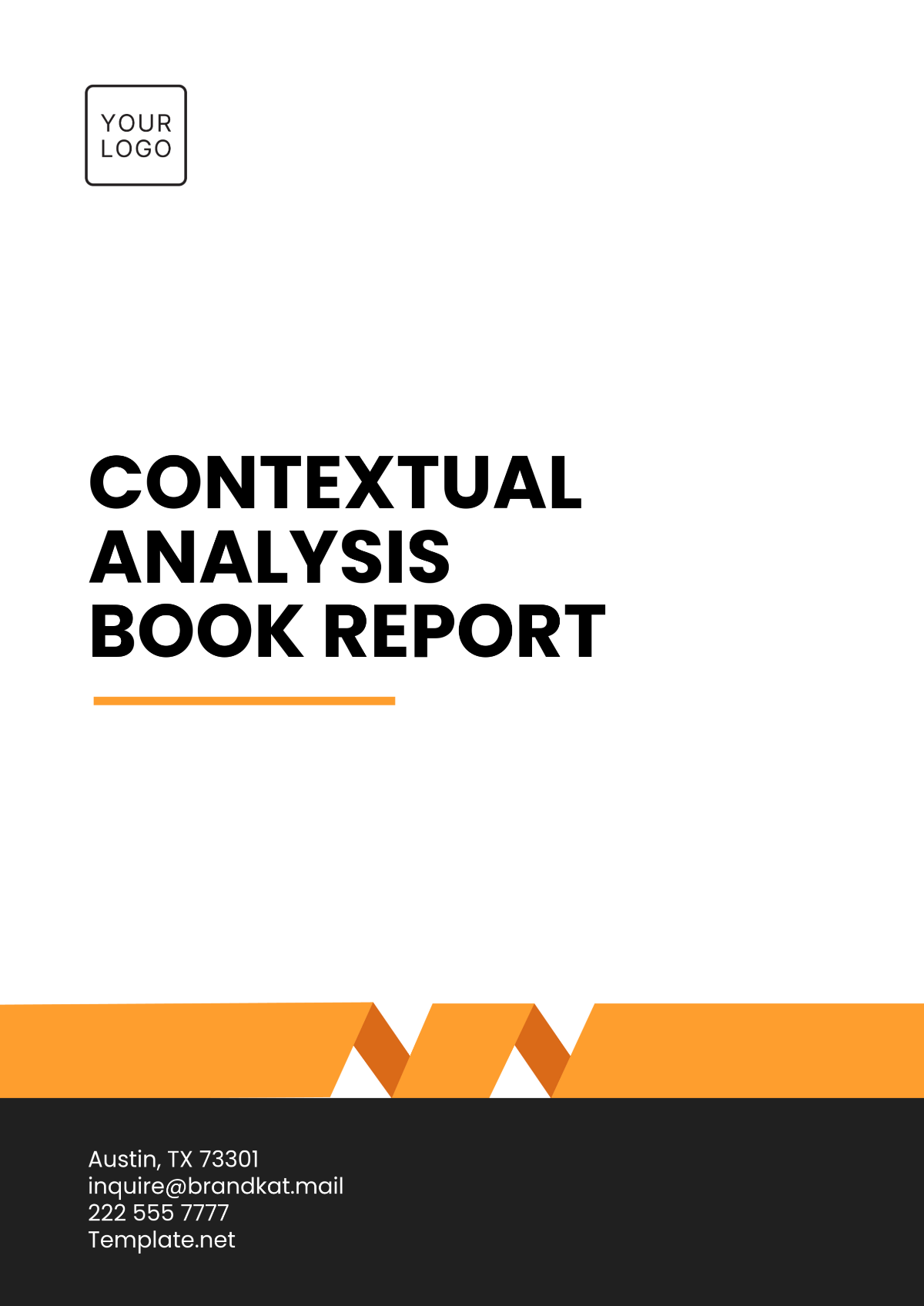 Free Contextual Analysis Book Report Template