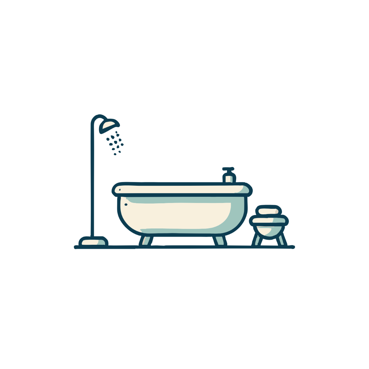 Free Bathroom Tub Clipart to Edit Online