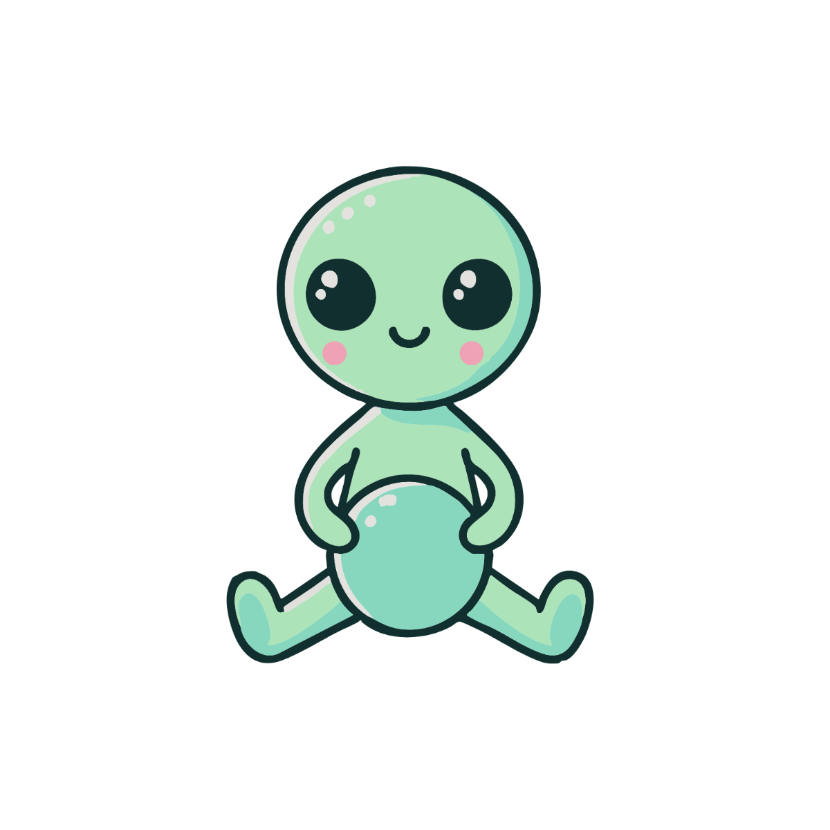 Free Cute Alien Clipart Template