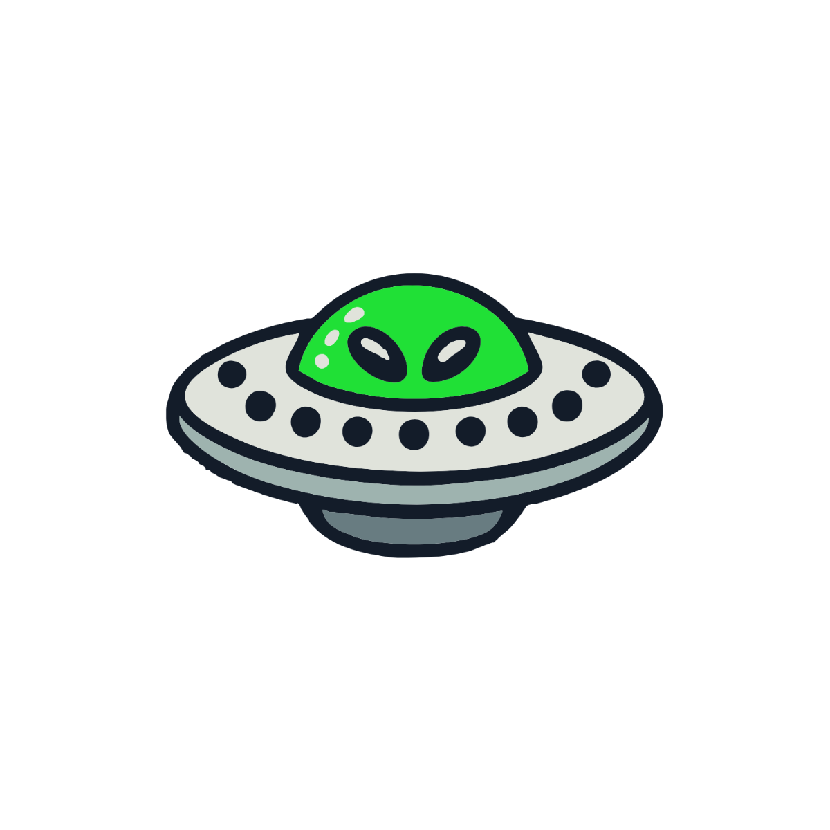 Free UFO Alien Clipart Template