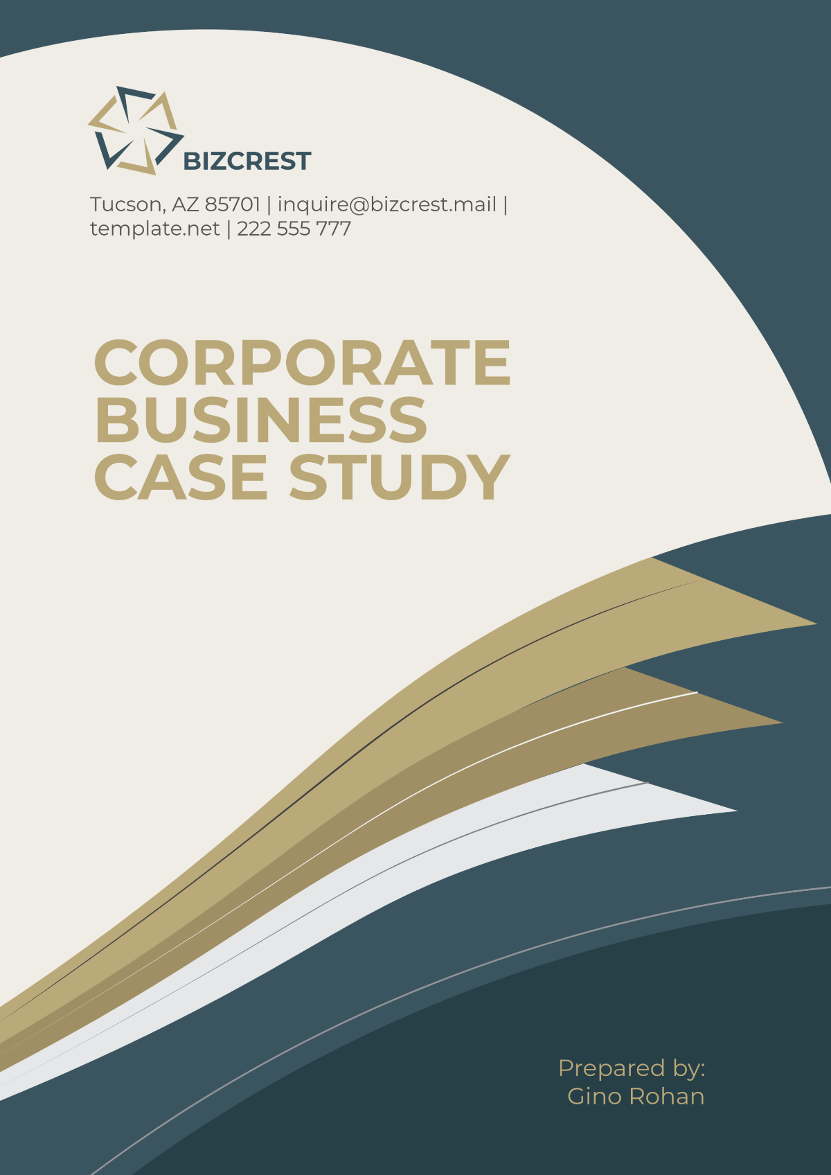 Free Corporate Business Case Study Template