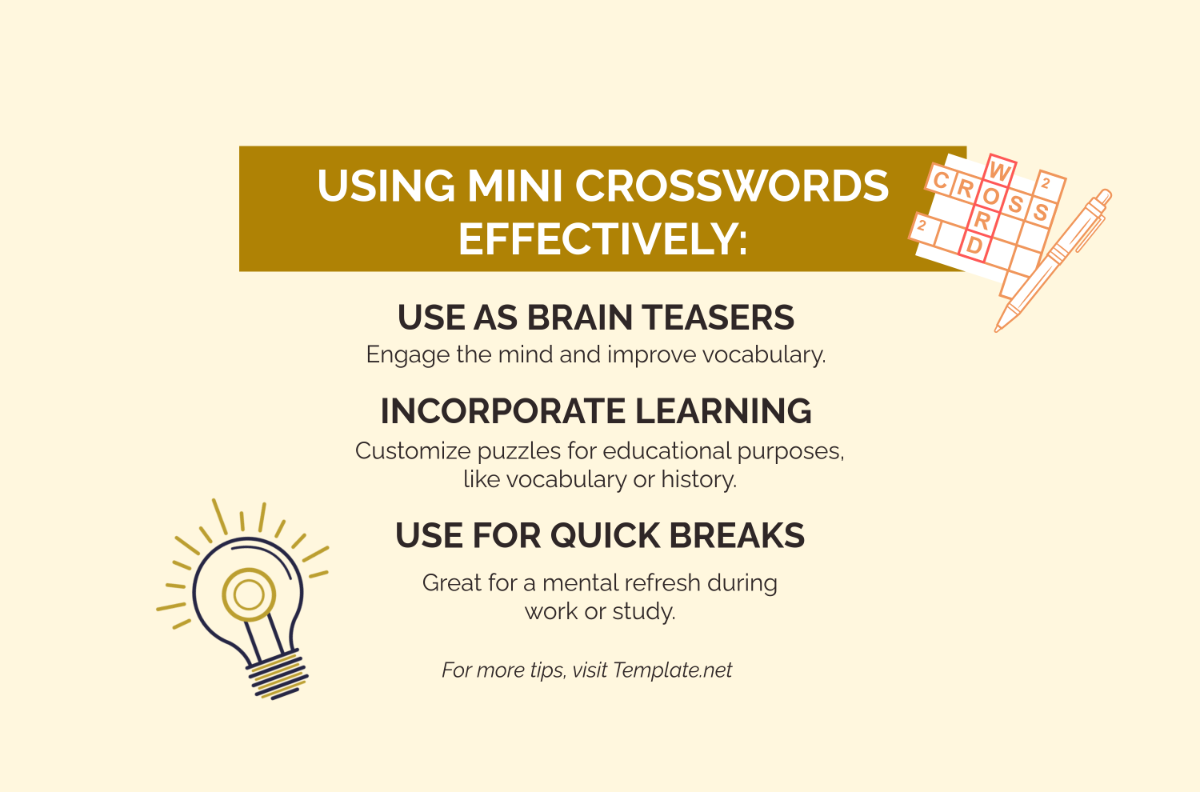 Free How to Use Mini Crossword Effectively Template