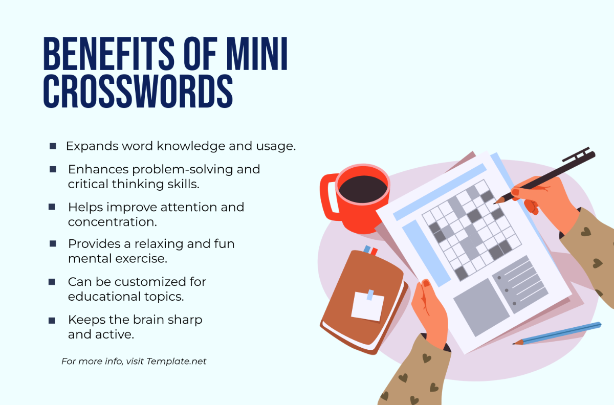 Free Benefits of Mini Crossword Puzzles Template