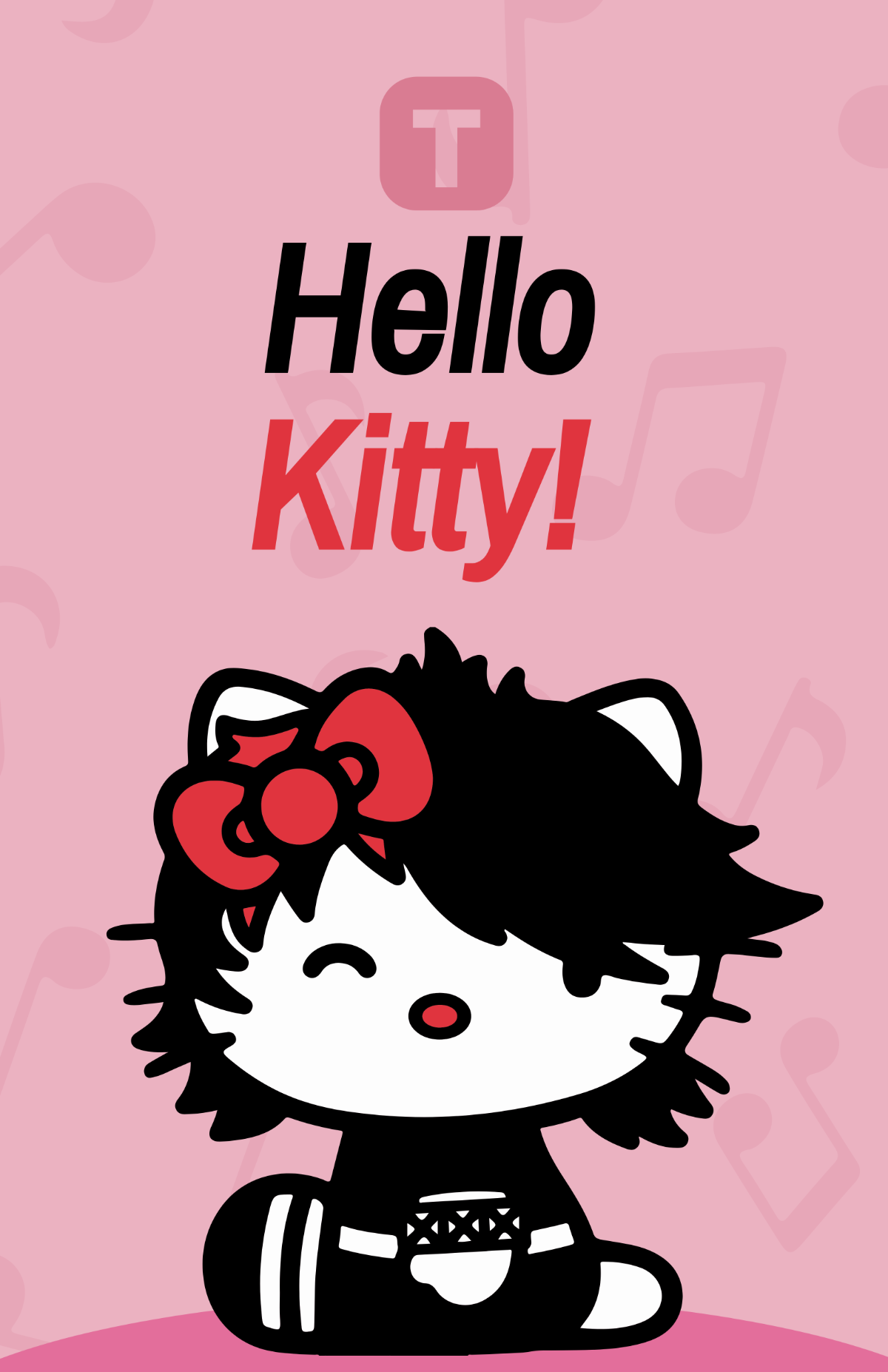 Free Hello Kitty Emo Style Poster Template