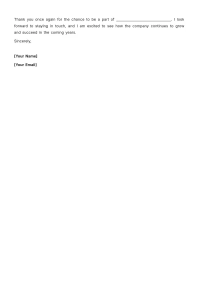 Free Blank Two Weeks Notice Letter  for Job Transition Template to Edit Online