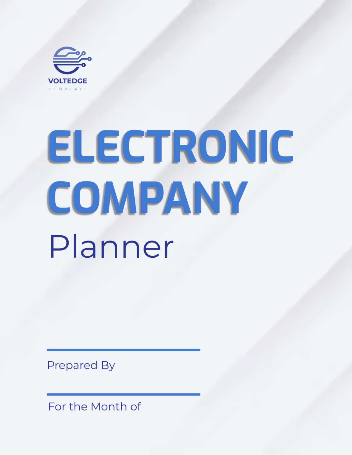 Free Electronic Company Planner Template