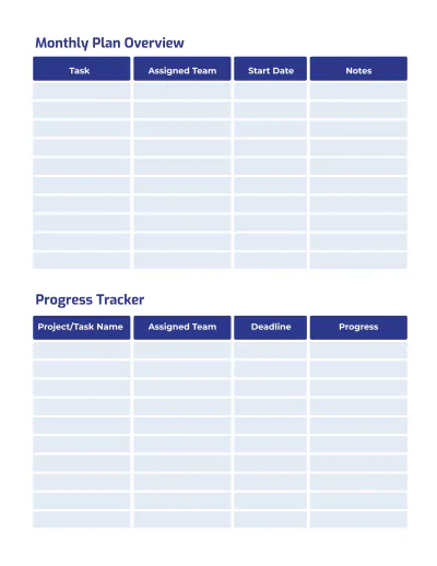 Free Electronic Company Planner Template to Edit Online
