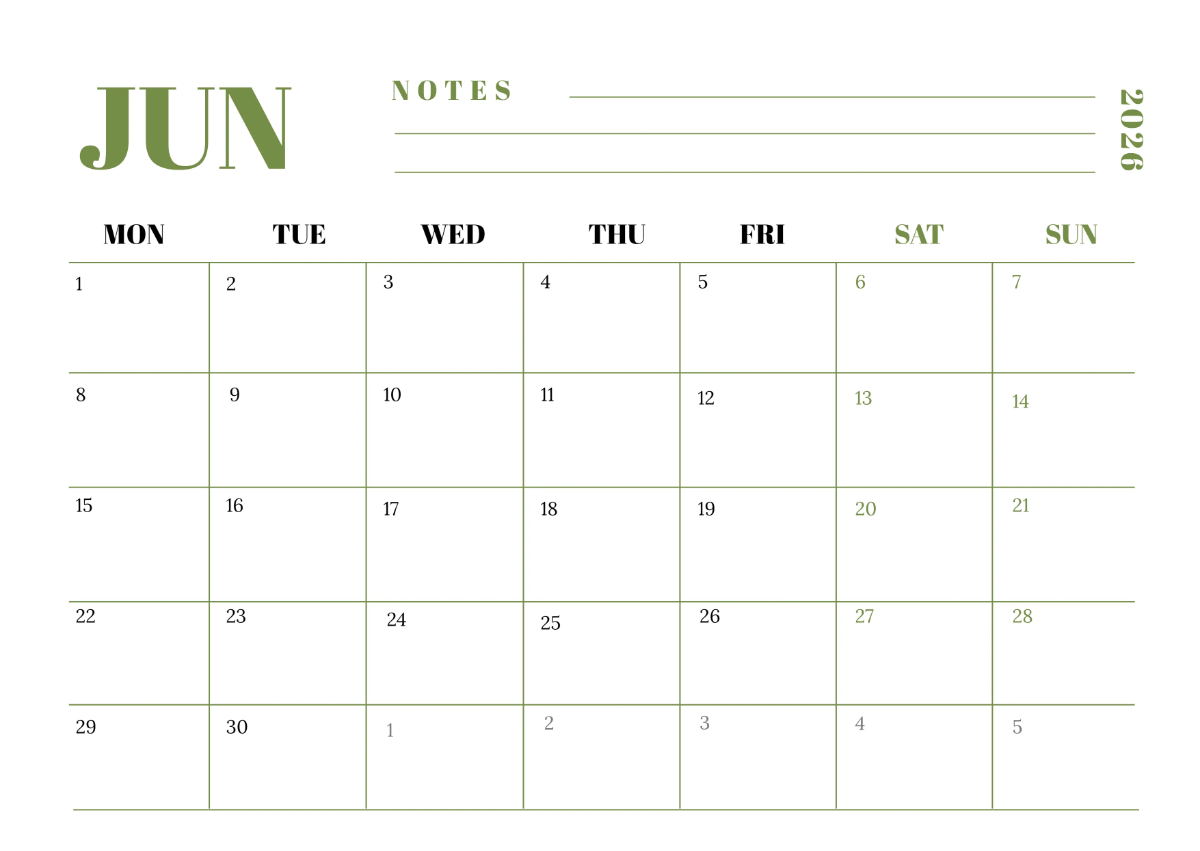 Free Electronic Company Calendar Template to Edit Online