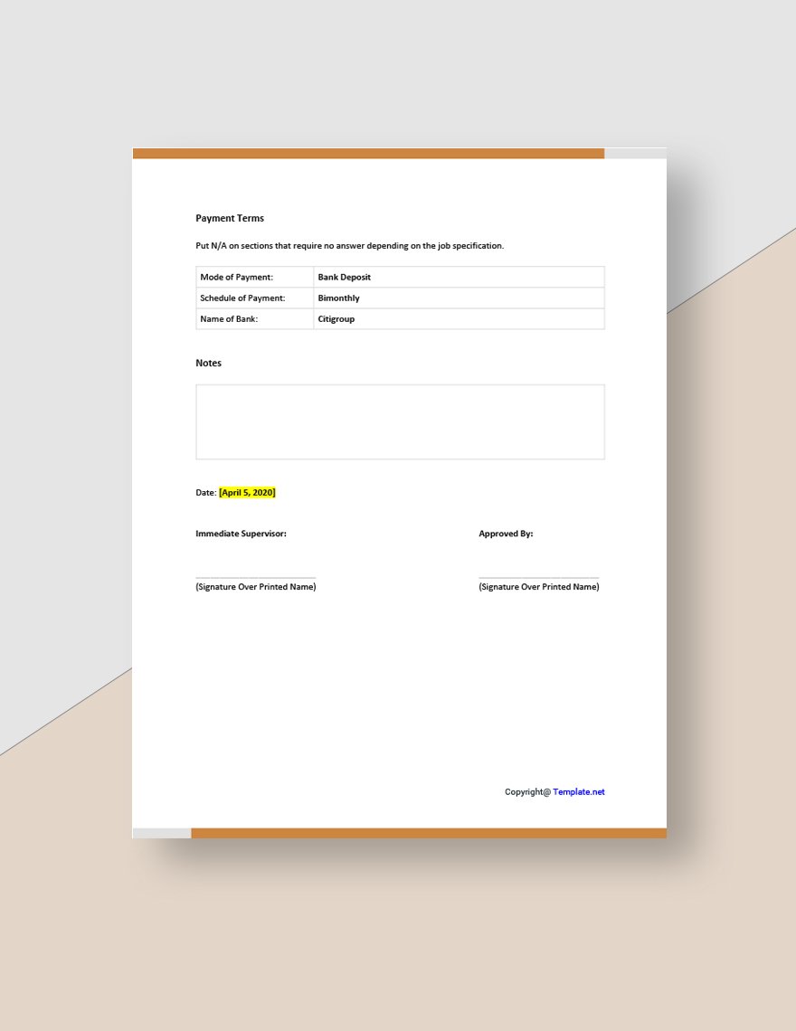 Sample Telecommuting Request Form Template
