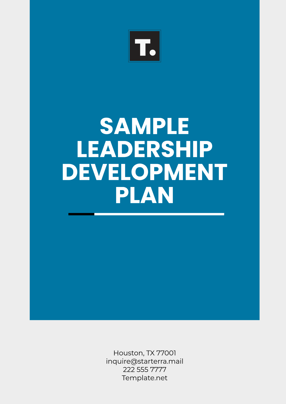 Free Sample Leadership Development Plan Template