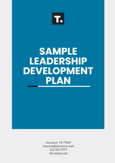 Free Sample Leadership Development Plan Template to Edit Online