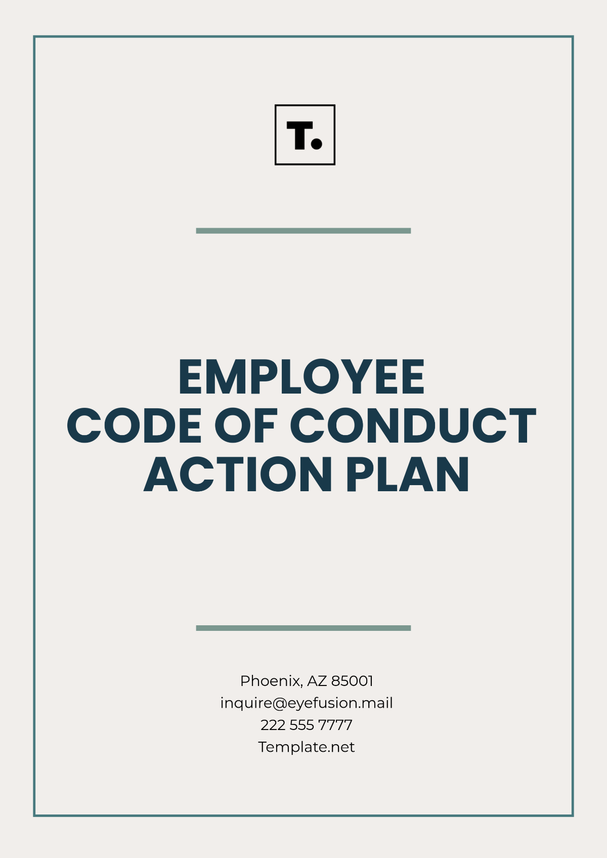 Free Employee Code of Conduct Action Plan Template