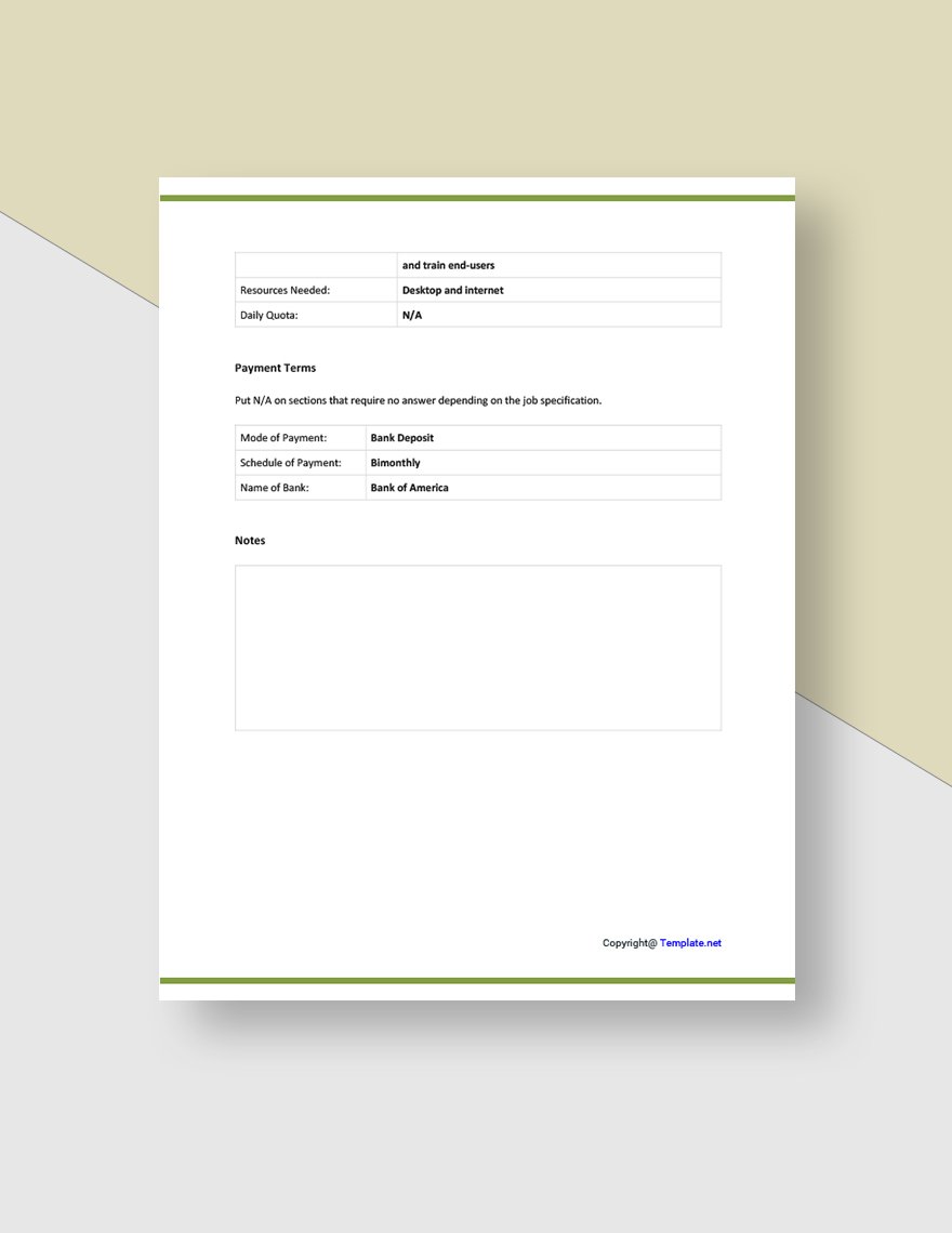 Sample Work From Home Request Form Template