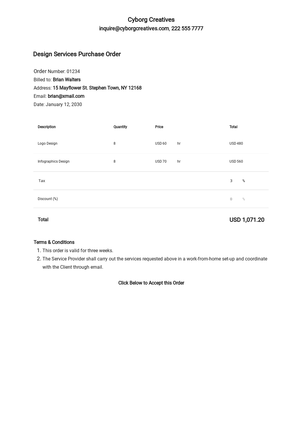 Work From Home Purchase Order Template.jpe