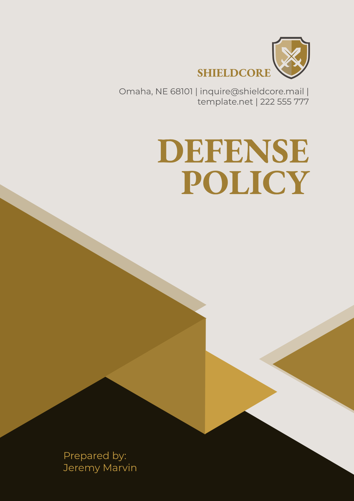 Free Defense Policy Template