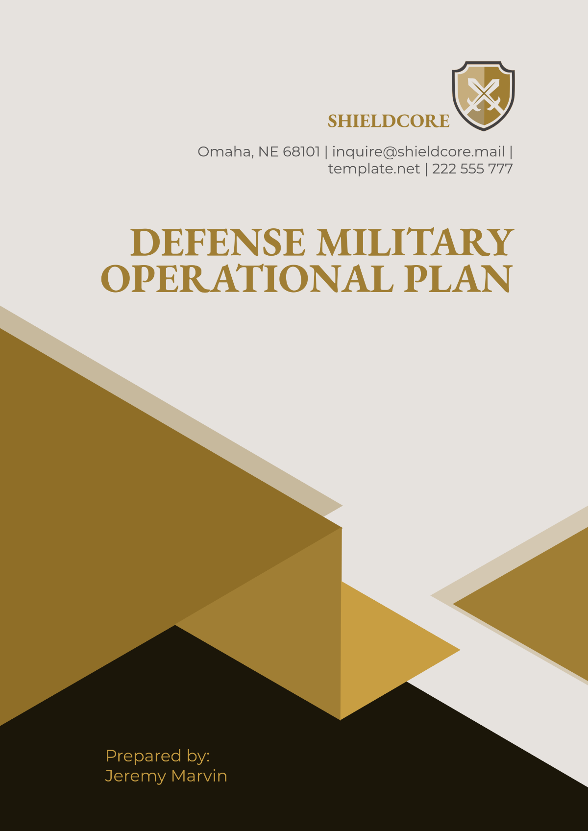 Free Defense Military Operational Plan Template to Edit Online