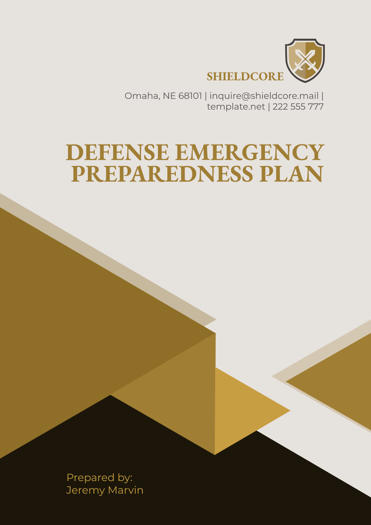 Free Defense Emergency Preparedness Plan Template to Edit Online