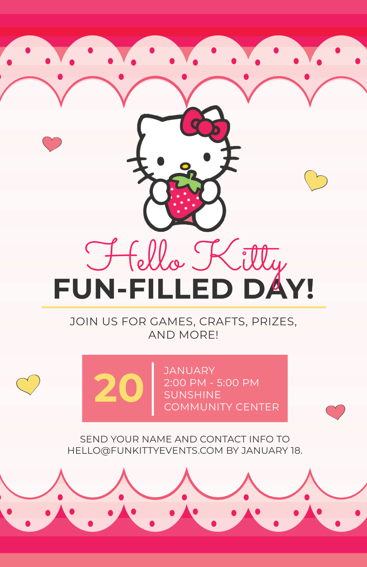 Free Hello Kitty Poster Template