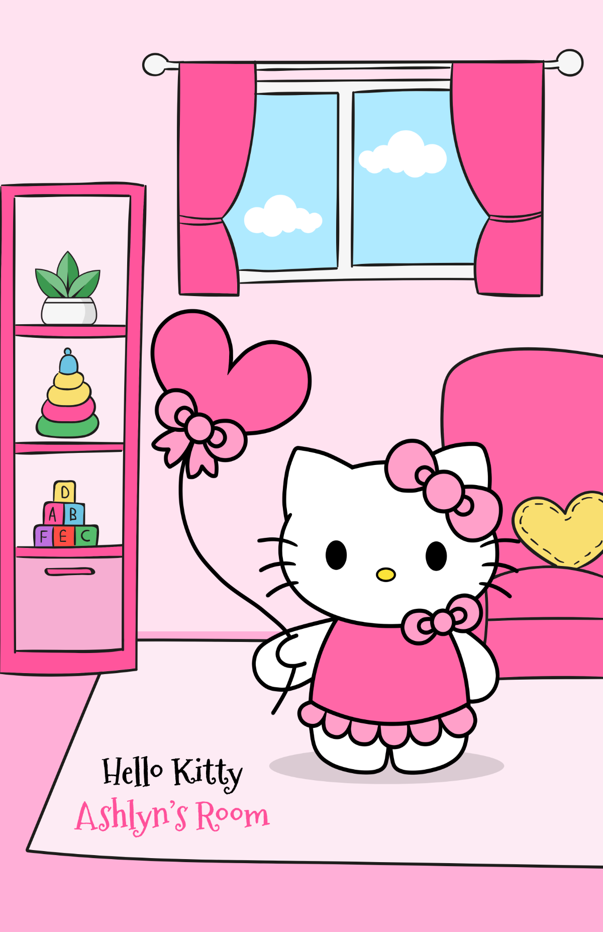 Free Hello Kitty Poster Templates, Editable and Printable